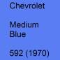 Preview: Chevrolet, Medium Blue, 592 (1970).